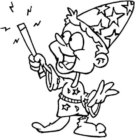 Young Wizard  Coloring Page